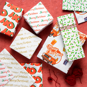 Papel de Regalo Navideño Multicolor de Origen Indio, 60-100 GSM, para Envolver Regalos Festivos, a Precio de Descuento - Product Image 1