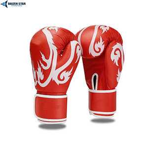Guantes de Boxeo de Cuero PU para Entrenamiento y Sparring, Guantes de Cuero Sintético con Logotipo Personalizado para Hombres y Mujeres - Product Image 3