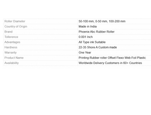 Rodillo de Goma de Alta Calidad para Máquina de Impresión, Rodillo de Transferencia de Tinta Suave para Impresión Offset e Impresión Comercial - Product Image 5