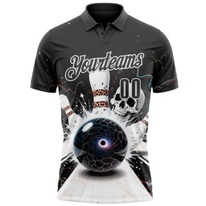 Personalized Sublimation Golf Polo 100% Polyester Sports Team Shirt <b>Custom</b> Club Uniform OEM Wholesale Printed Logo Athletic Wear - Product Image 2