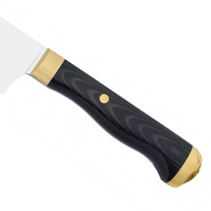 Couteaux de chef avec manche ergonomique noir et pommelée dorée pour la préparation culinaire professionnelle et les tâches de cuisine quotidiennes - Product Image 4
