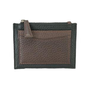 Cartera de piel auténtica al por mayor con bloqueo RFID, mini tarjetero y llavero para coche, de piel de vaca granulada, ¡lista para la venta online a precio directo de fábrica! - Product Image 1
