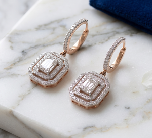 Precious Cut <b>Diamond</b> Gemstone 18k Solid Yellow Gold Handmade Women Drop <b>Dangle</b> <b>Earrings</b> Jewelry for Wedding Party Wholesale - Product Image 2