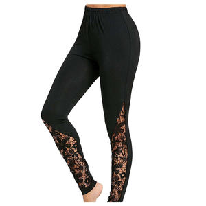 Women's Black High Elastic Waist Full Length Leggings UV Protection Breathable Stretchy Sexy Style All Seasons Wear - Product Image 6