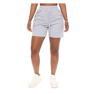 Shorts de sport taille haute pour femmes en tissu polaire respirant avec logo personnalisé – Nouvelles couleurs estivales tendance - Product Image 1
