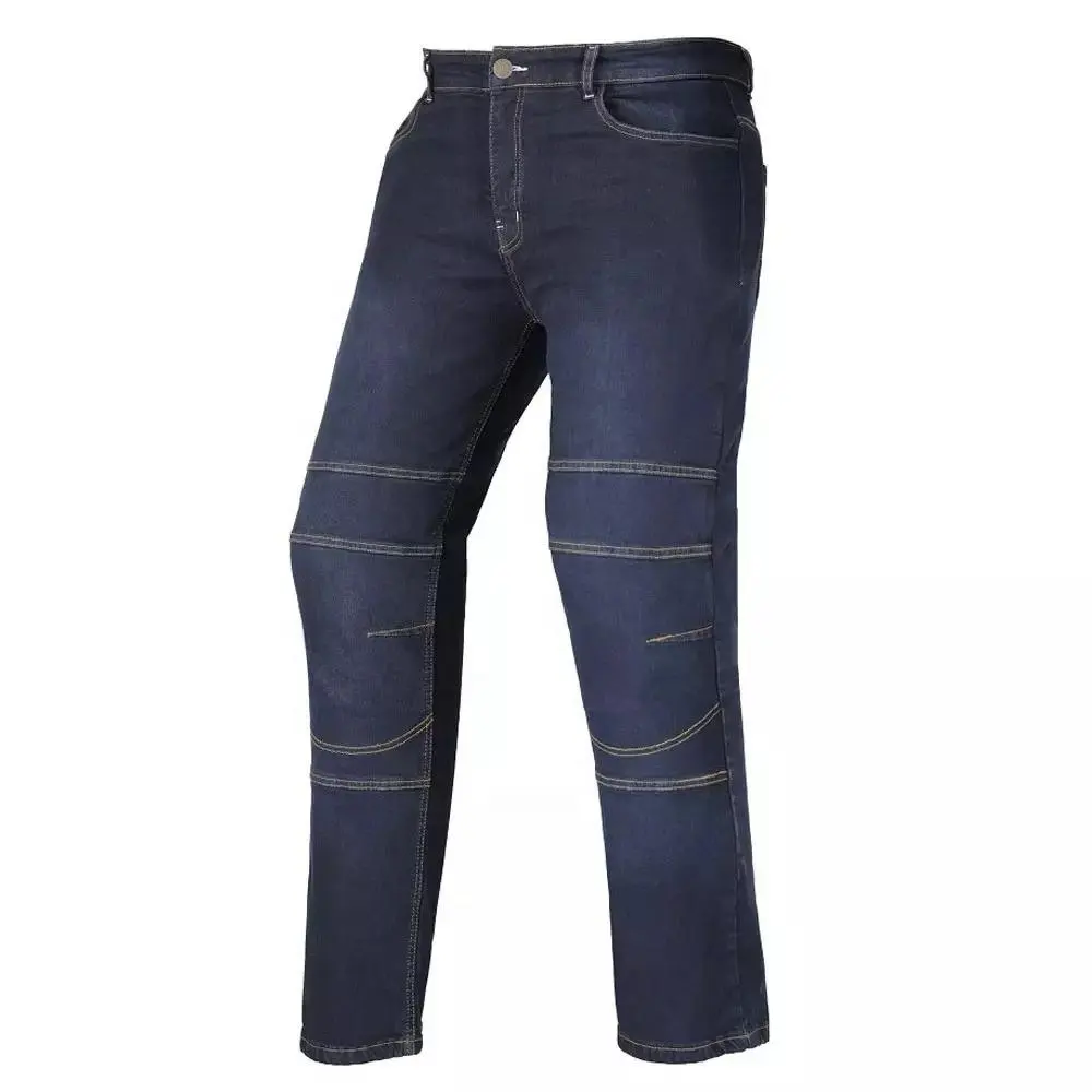New Fashion Jeans Pants Wholesale Custom Logo Slim Fit Distressed Jeans Men Biker Pocket Jeans