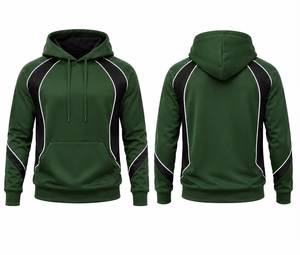 Sweat-shirt à capuche en polaire pour homme, manches régulières, couleur unie, respirant, séchage rapide, écologique, broderie 3D, vêtements décontractés d'hiver - Product Image 4