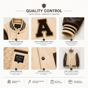 OEM Custom College Varsity <b>Jacket</b> Heavyweight Wool <b>Leather</b> Letterman <b>Jacket</b> Chenille Patch Embroidered Streetwear Bomber <b>Jacket</b> - Product Image 6