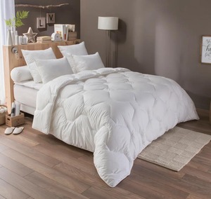 Housse de couette en coton de qualité supérieure personnalisée OEM, blanche unie, taille complète, 300 fils, imperméable, pour usage domestique et hôtelier - Product Image 6
