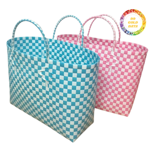 Bolso de Mano Elegante de Plástico Tejido para Merchandising Visual Profesional, Venta al Por Mayor de Alta Calidad - Product Image 4