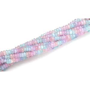 Cuentas de Cuarzo Multicolor en Forma de Rondelle: Joyería de Piedras Preciosas Lisas (7-8mm) - Product Image 5