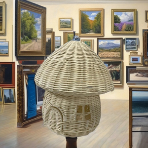 Decoración Ecológica de Ratán Blanco en Forma de Hongo para Restaurantes, Hoteles, Resorts y Oficinas - Product Image 3