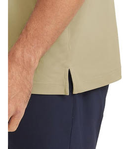 เสื้อแขนสั้นปี 2025/2026 ดีไซน์แถบลายตัดกันที่อกแบบทันสมัย ผ้าแคนวาสผสมสแปนเด็กซ์/คอตตอน น้ำหนักเบา คุณภาพพรีเมียม สีพื้น - Product Image 5