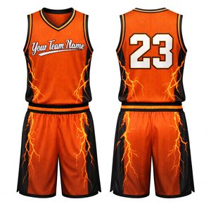 Derniers modèles de maillots de basket-ball personnalisés pour jeunes, ensembles d'uniformes d'équipe, vêtements de basket-ball par sublimation - Product Image 3