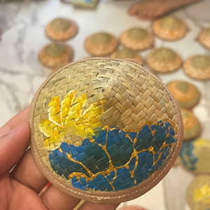 Vietnam Conical Hat/<b>Basket</b> Keychain For Horticulture Theme Decor Packs And Travel <b>Gift</b> Sourcing By 99 Gold Data Co - Product Image 2