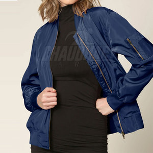 Blouson bomber classique, blouson bomber décontracté, construction durable avec finition soignée et allure moderne - Product Image 3