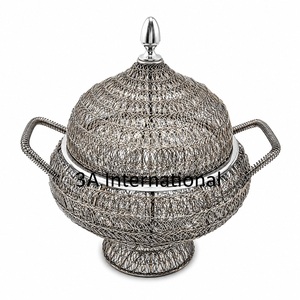 Olla térmica de malla de alambre de hierro con diseño atractivo, cacerola aislada, servidor de alimentos calientes con acabado brillante, para uso doméstico y catering. - Product Image 3
