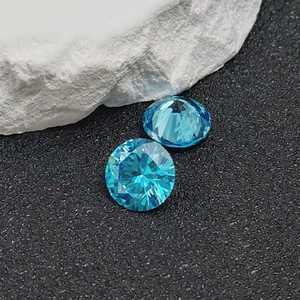 Natural Aquamarine Round Faceted Gemstone Brilliant Cut Loose Aquamarine Multiple Sizes Wholesale C38A - Product Image 4