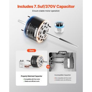 1/3HP Coleman Mach RV motore ventilatore a corrente alternata di ricambio per Fasco D1092 1468-306 1468-3068 1468-3069 7184-0156 ventilatore ventilatore - Product Image 5