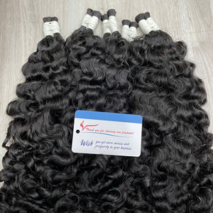 Extensions de cheveux de la meilleure qualité, magnifiques mèches de cheveux humains très lisses, faciles à appliquer, très haute qualité, bouclés à la vapeur, style birman. - Product Image 6