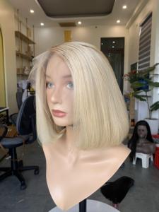 Peluca Rubia con Frente de Encaje, Cabello Virgen Vietnamita, Aspecto Natural, Precio de Fábrica - Product Image 4