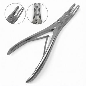 Pinza de Hueso Beyer de 7 Pulgadas con Mandíbulas Ligeramente Curvadas de 3.5 mm, Pinza Quirúrgica Ortopédica Dental para Cortar Hueso, Acero Inoxidable - Product Image 1