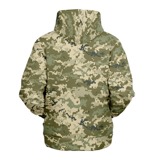 Best Selling Camo Printing Hoodies For Adults Full Sleeve Regular Fit Plus Size Outdoor Men's Hoodies With Kangaroo Pocket - Product Image 2