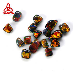 2025 Sanwa Galaxy Opal OP701 agua ópalo verde fuego piedra caída Compatible con COE33 vidrio de borosilicato para arte de soplado de vidrio - Product Image 6