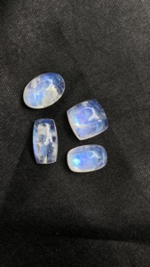 Certified Mix Lot Of Natural <b>Rainbow</b> Fire Moonstone Mix Shape Cabochons Stones Loose Gemstones 22.51 Carats For Jewelry - Product Image 4