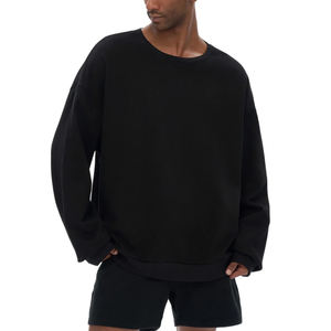 Sudadera de Cuello Redondo Lisa de Alta Calidad al por Mayor para Hombre, Sudaderas con Capucha a la Moda, Sudadera Personalizada, Ropa Deportiva con Logotipo Bordado en 3D - Product Image 5