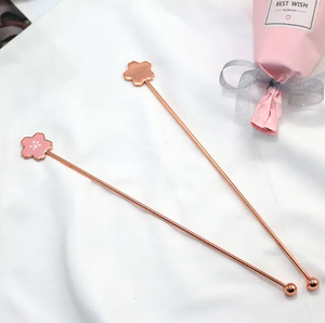 Agitador de Café de Metal con Diseño de Flor Personalizado, Varilla para Agitar Té, Agitadores de Bebidas a Bajo Precio - Product Image 2