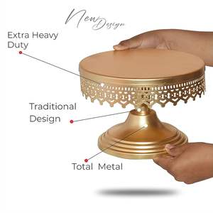 ขาตั้งเค้กสแตนเลสพรีเมียม ดีไซน์หรูหรา เป็นมิตรกับสิ่งแวดล้อม ปรับแต่งได้ เหมาะสำหรับงานแต่งงาน งานเลี้ยง ร้านเบเกอรี่ จัดแสดงขนมหวานบนโต๊ะ - Product Image 2