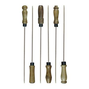Brochetas de acero inoxidable duraderas para uso en cocina y parrilla al aire libre con material resistente a la oxidación y de larga duración. - Product Image 2