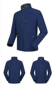 <b>Men's</b> Hooded Windproof Softshell <b>Jacket</b> <b>Winter</b> Nonwoven Breathable <b>Waterproof</b> Zipper High Street Style - Product Image 5