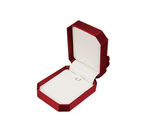 Caja de Joyería Rectangular Pequeña con Cinta y Textura de Terciopelo Satinado, Diseño Compacto para Exhibición, 60x70x30mm, Día de San Valentín - Product Image 1