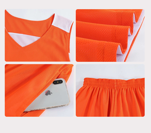 Conjunto de Uniforme de Baloncesto Reversible Personalizado – Camiseta Deportiva de Secado Rápido |   Ropa Deportiva Masculina al por Mayor - Product Image 2