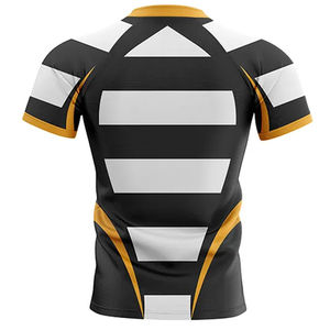 Camiseta de rugby de tela deportiva transpirable para atletas, diseñada para uso en deportes de alta intensidad, camiseta de rugby personalizada - Product Image 2