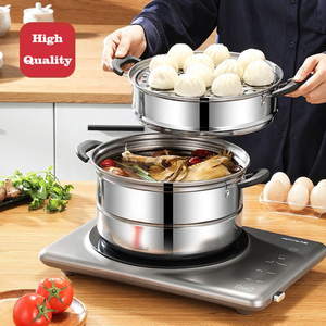 Casserole vapeur multi-niveaux multifonction écologique de qualité supérieure, construction en acier inoxydable, couvercle en acier inoxydable, chauffage rapide au gaz - Product Image 2
