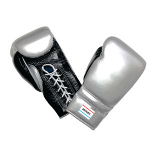 Custom Made Factory Manufacture Genuine Cowhide Leather Boxing Set Professional Pro Punching Silver & Black Printed Boxing Set - Product Image 2