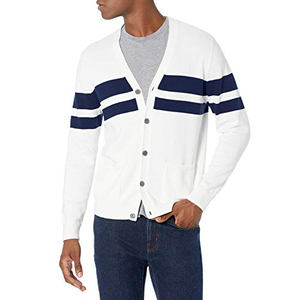 Cardigan tricoté ODM Automne/Hiver Nouveau Jacquard Grand Cœur Col en V Ample pour Homme en Laine Manches Longues Anti-Plis Respirant - Product Image 1