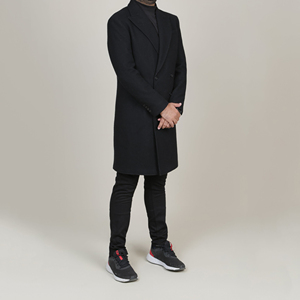 Classic Wool <b>Jacket</b> With Collar For <b>Men</b> Winter Warm <b>Long</b> Sleeve Casual Outerwear Coat Comfortable Thick Layered Design - Product Image 1