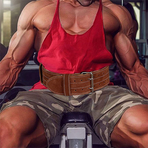 Cinturón de Levantamiento de Pesas de Marca Propia con Hebilla de Cuero y Acero, Soporte Antideslizante de Alta Resistencia para Gimnasio, Peso Muerto y Levantamiento de Potencia - Product Image 6