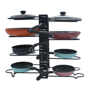 Étagère de rangement de cuisine murale à double niveau en fer commercial, construction durable résistante à la rouille, taille et forme personnalisées - Product Image 4