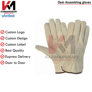 Working Gloves High Quality Industrial Gloves Anti <b>Slip</b> Cut Resistant Grip for Labor Work OEM Bulk - Product Image 3