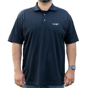 Polo en coton gris à manches courtes pour homme, logo brodé sur le devant, décontracté, tricoté, respirant, coupe classique - Product Image 6
