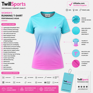 T-shirt de sport athlétique pour femme, idéal pour la course, le yoga et la gym, anti-transpiration, séchage rapide, anti-boulochage, coupe ajustée compressée, pour l'entraînement estival - Product Image 6