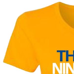 เสื้อยืดกราฟิกสีเหลืองทองสำหรับผู้หญิงบลูเท็นคลับหมายเลข 9 พิมพ์ลายแขนสั้นคอกลมเสื้อยืดผ้าฝ้ายลำลองเสื้อแฟชั่น - Product Image 3