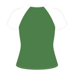 Camiseta de manga raglán verde esmeralda de la hermandad Iota Phi Lambda, ropa con letras griegas, camiseta informal de manga corta con cuello redondo para mujer - Product Image 2