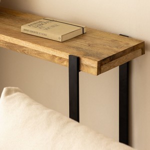 Vandana Terra Hexa mango wood and iron <b>console</b> <b>table</b> - Product Image 2