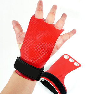 Soporte de Muñeca Rojo con Agarre para Barra Alta y Cierre Ajustable de Gancho y Bucle para Levantamiento de Pesas, Entrenamiento de Fuerza, Unisex, Agarre de Barra Alta de EVA - Product Image 1